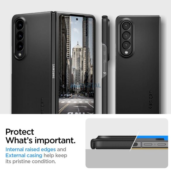 SPIGEN Airskin tok SAMSUNG Z FOLD 4 fekete