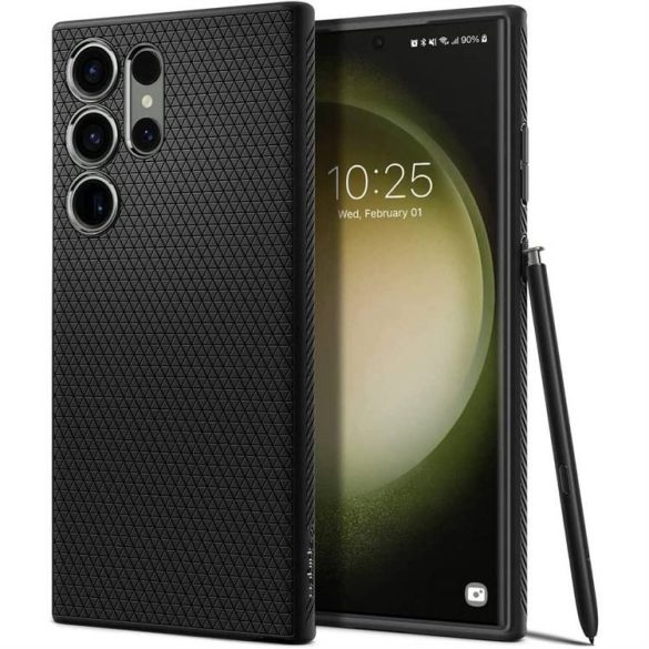 Futeral SPIGEN folyékony Air Samsung Galaxy S23 Ultra matt fekete tok