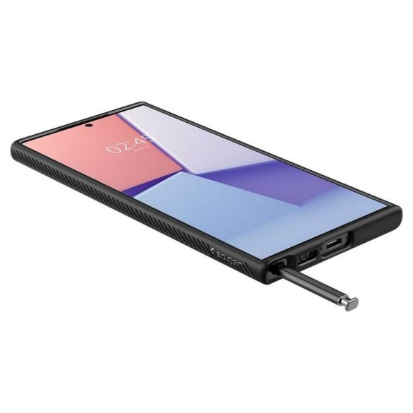 Futeral SPIGEN folyékony Air Samsung Galaxy S23 Ultra matt fekete tok