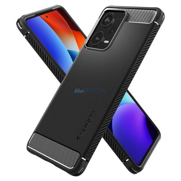 SPIGEN Rugged Armor tok XIAOMI Redmi Note 12 PRO PLUS 5G matt fekete