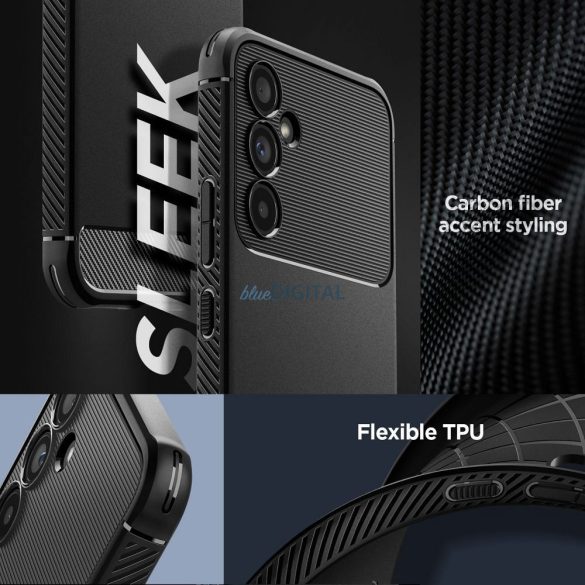 SPIGEN Rugged Armor Samsung A54 5G matt fekete tok