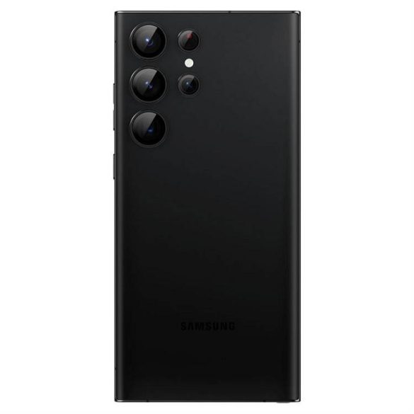 SPIGEN OPTIK.TR "EZ FIT" kameravédő fólia 2db Samsung Galaxy S23 Ultra fekete