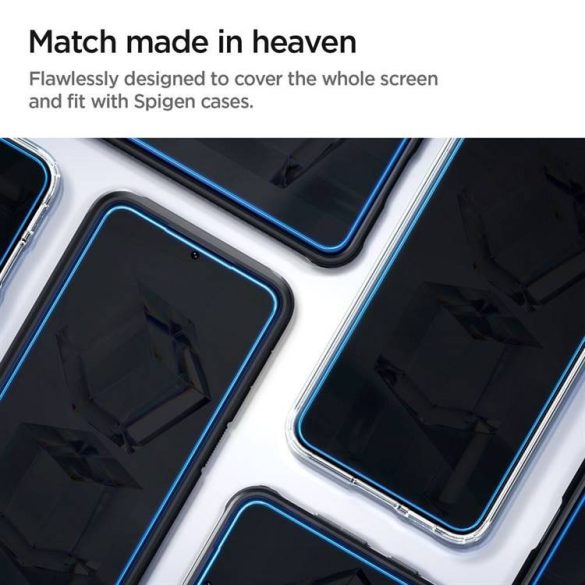 SPIGEN GLAS.TR "EZ FIT" 2-es csomag Samsung Galaxy S23 átlátszó EDZETT ÜVEG KIJELZŐVÉDŐ FÓLIA