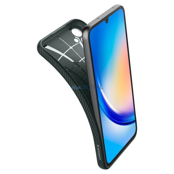 SPIGEN Liquid Air Samsung A34 5G sötétzöld tok