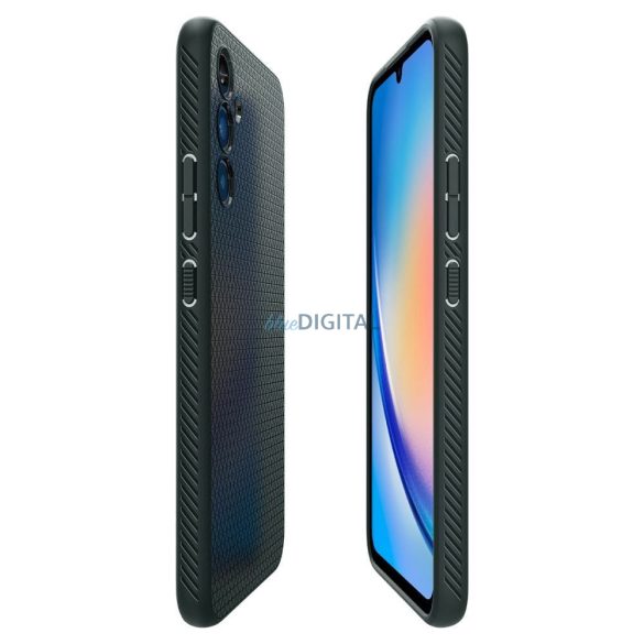 SPIGEN Liquid Air Samsung A34 5G sötétzöld tok