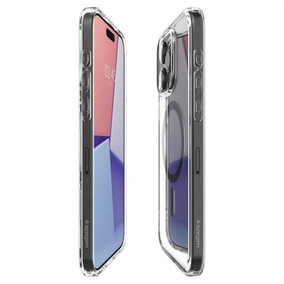 SPIGEN Ultra Hybrid Magsafe kompatibilis iPhone 15 PRO MAX fagy fekete tok