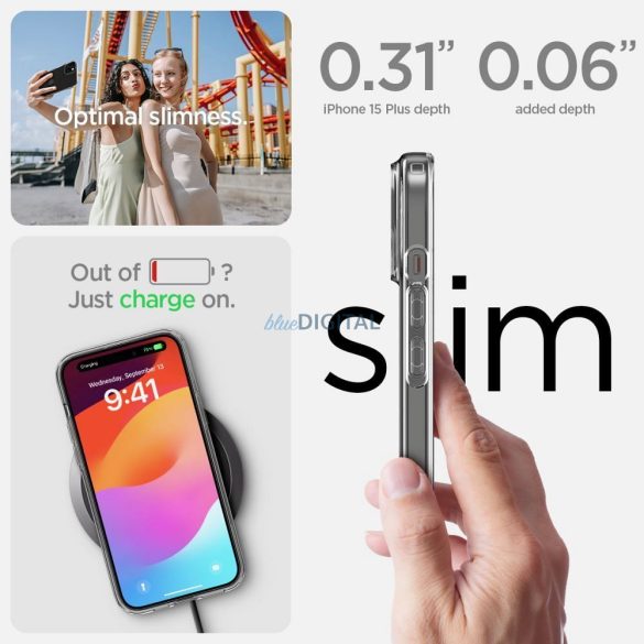 SPIGEN Liquid Crystal tok iPhone 15 PLUS átlátszó