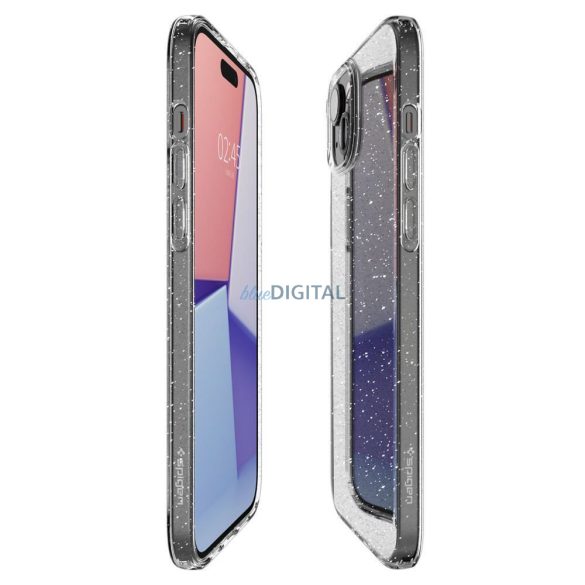 SPIGEN Liquid Crystal tok iPhone 15 PLUS csillogó kristály