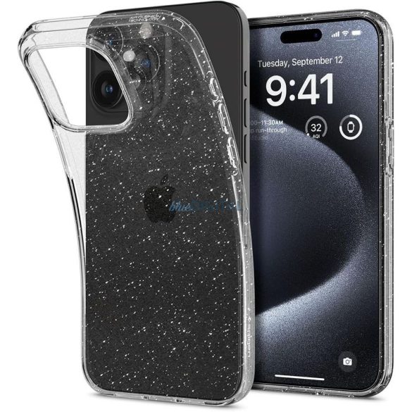 SPIGEN Liquid Crystal tok iPhone 15 PRO csillogó kristály