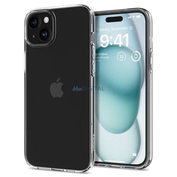 SPIGEN Liquid Crystal tok iPhone 15 átlátszó