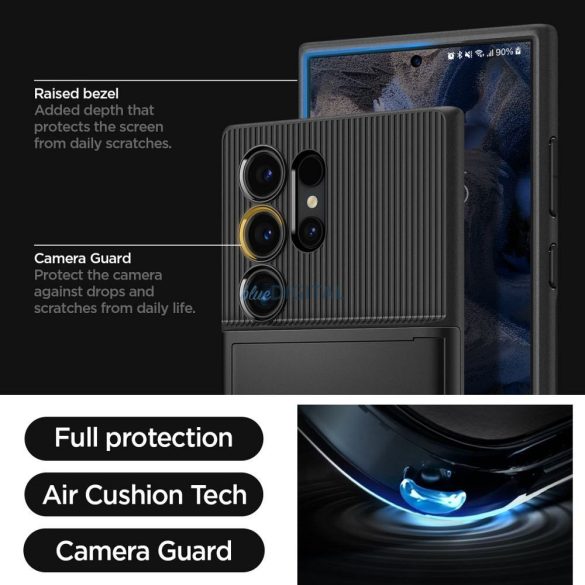 Spigen Slim Armor tok SAMSUNG S24 Ultra fekete