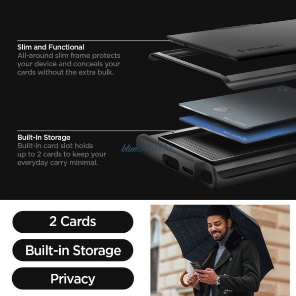 Spigen Slim Armor tok SAMSUNG S24 Ultra fekete