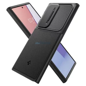 SPIGEN Optik Armor tok SAMSUNG S24 ULTRA, fekete
