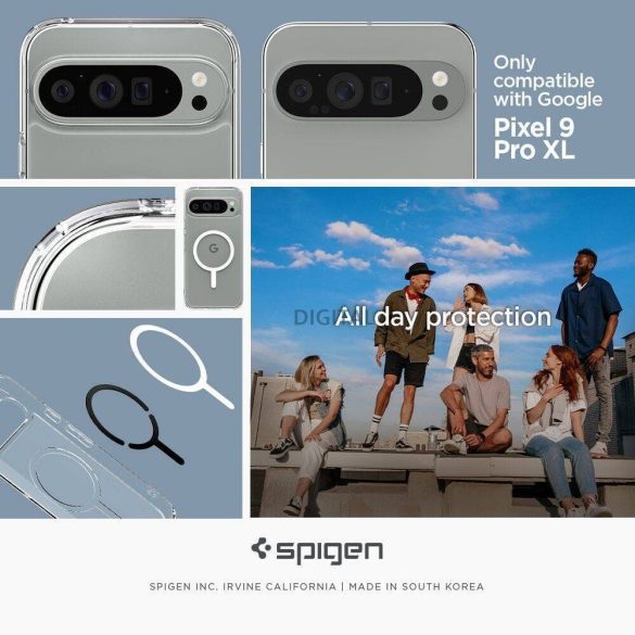 Spigen Ultra Hybrid Onetap Ring MagSafe-kompatibilis tok Google Pixel 9 Pro - fehér