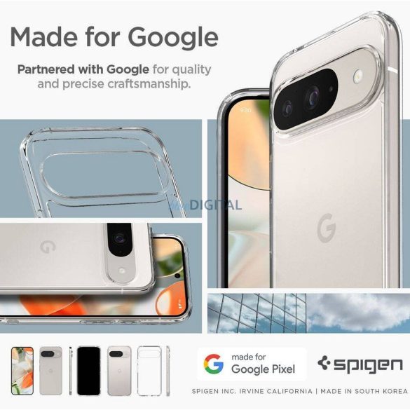 Spigen Ultra Hybrid tok Google Pixel 9 Pro - átlátszó