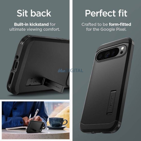 Spigen Tough Armor tok Google Pixel 9 Pro XL - fekete