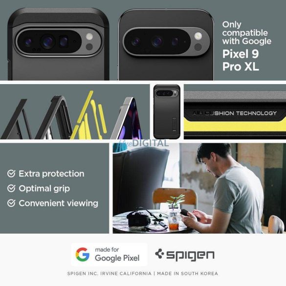 Spigen Tough Armor tok Google Pixel 9 Pro XL - fekete