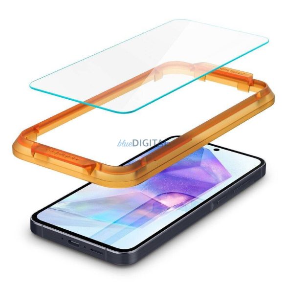 Spigen ALM GLAS.TR edzett üveg felhelyezést segítő kerettel Samsung Galaxy A55 5G - 2 db