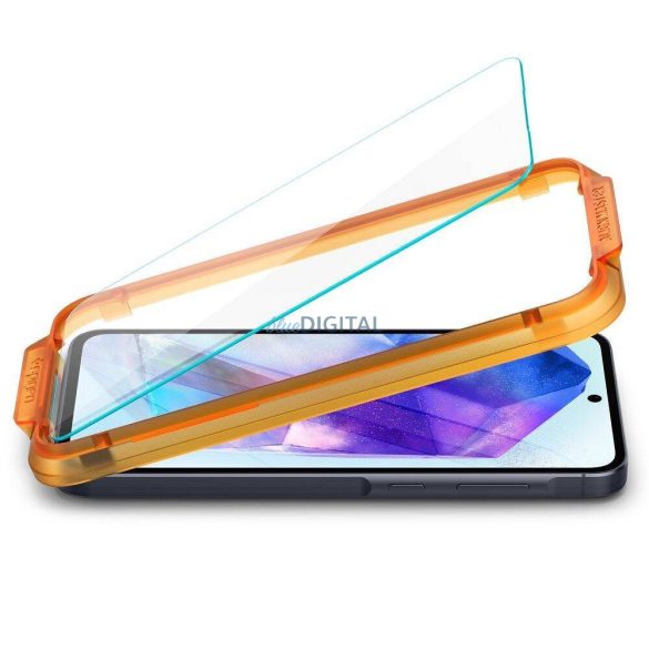 Spigen ALM GLAS.TR edzett üveg felhelyezést segítő kerettel Samsung Galaxy A55 5G - 2 db