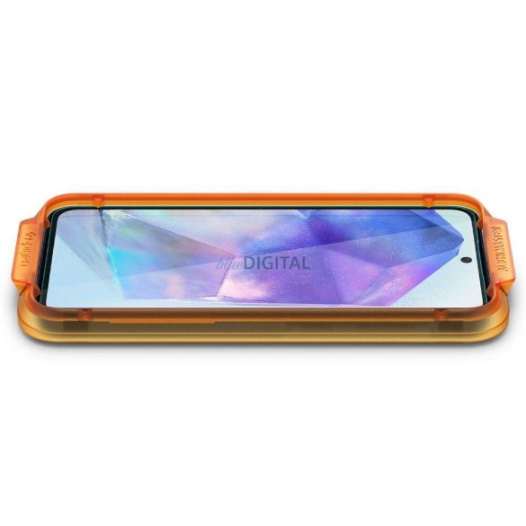 Spigen ALM GLAS.TR edzett üveg felhelyezést segítő kerettel Samsung Galaxy A55 5G - 2 db