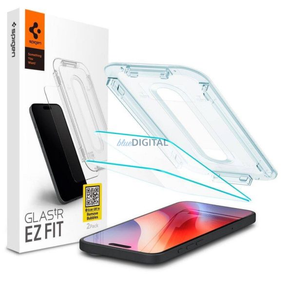 Spigen Glas.tR ”EZ FIT” üvegfólia felhelyezést segítő kerettel iPhone 16 Pro Max (2 db)