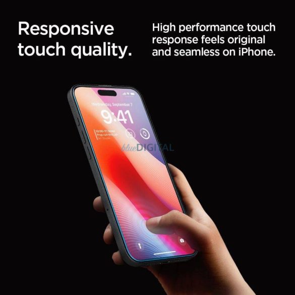 Spigen Glas.tR ”EZ FIT” üvegfólia felhelyezést segítő kerettel iPhone 16 Pro Max (2 db)