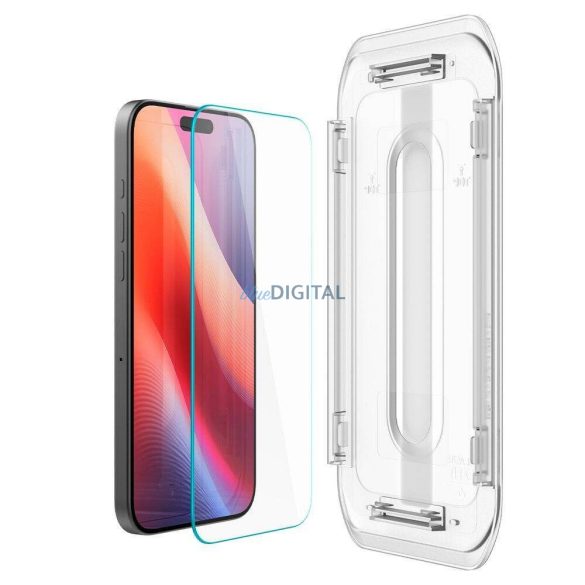 Spigen Glas.tR ”EZ FIT” üvegfólia felhelyezést segítő kerettel iPhone 16 Pro Max