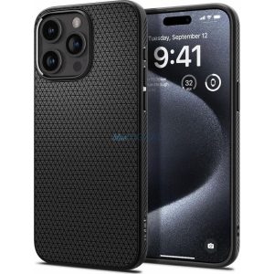 Spigen Liquid Air tok iPhone 16 Pro Max - fekete