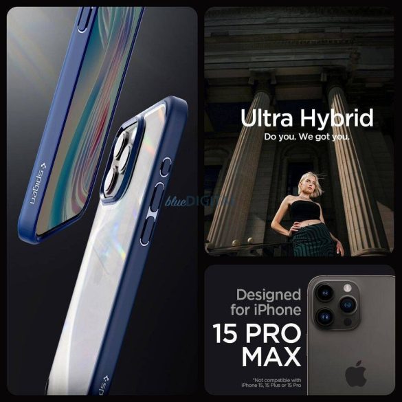 Spigen Ultra Hybrid tok iPhone 16 Pro Max - tengerészkék