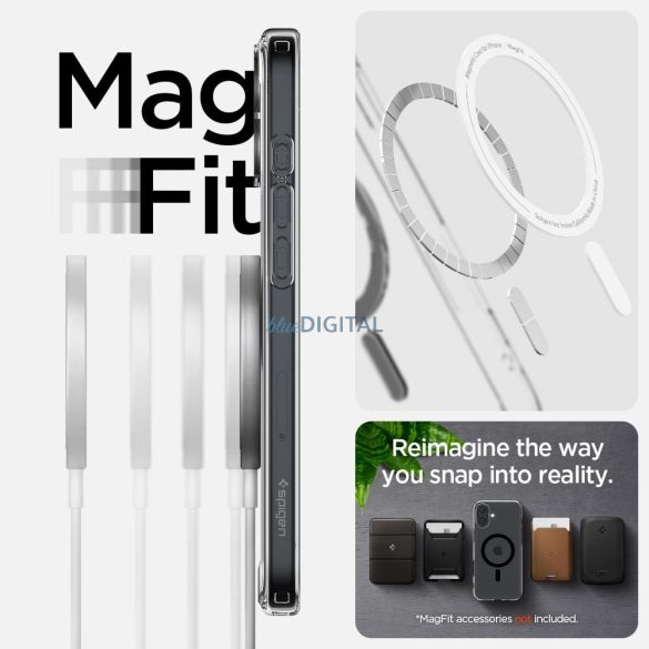 Spigen Ultra Hybrid Mag MagSafe-kompatibilis tok iPhone 16 Plus - fekete