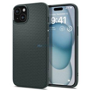 Spigen Liquid Air tok iPhone 16 - sötétzöld