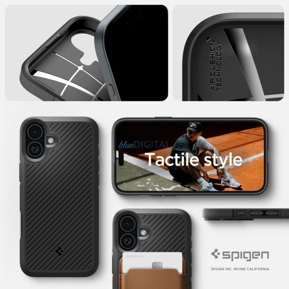 Spigen Core Armor tok iPhone 16 - fekete