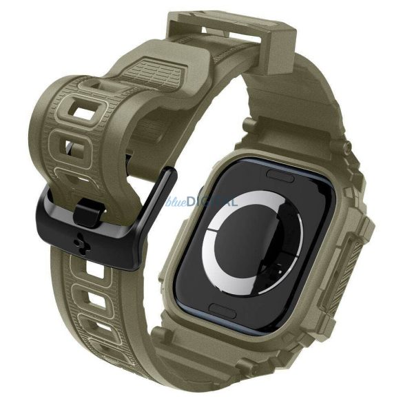 Spigen Rugged Armor "Pro" tok Apple Watch 10 46mm - olívazöld