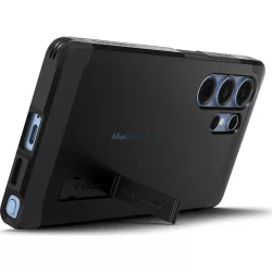   SPIGEN TOUGH ARMOR MagSafe-kompatibilis tok Samsung S25 Ultra-hoz - fekete