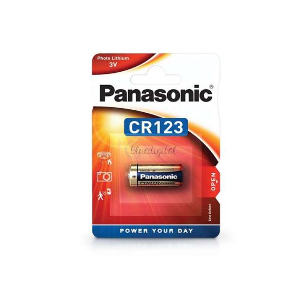 Panasonic CR123 lithium fotó elem - 3V - 1 db/csomag