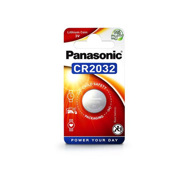 Panasonic CR2032 lithium gombelem - 3V - 1 db/csomag