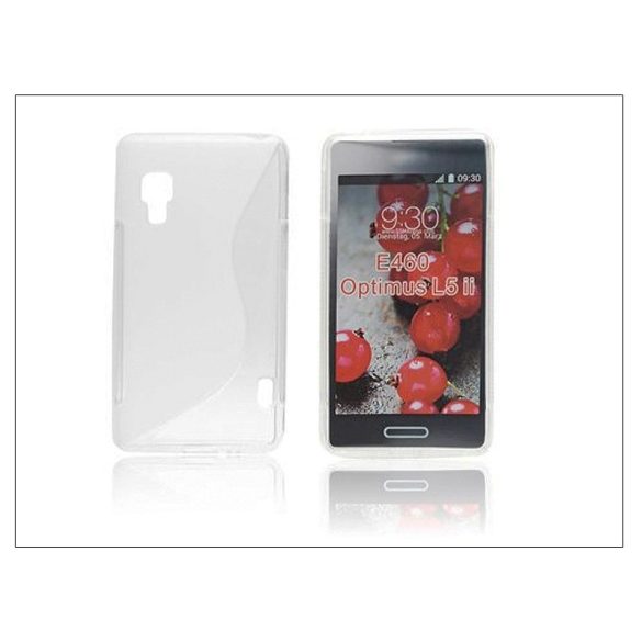 LG E460 Optimus L5 II szilikon hátlap - S-Line - clear