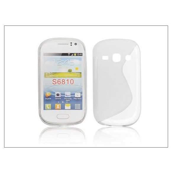 Samsung S6810 Galaxy Fame szilikon hátlap - S-Line - clear