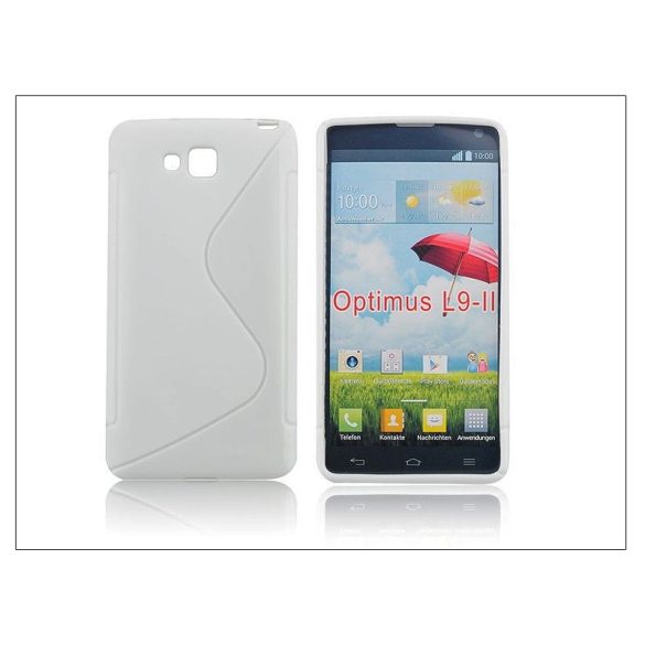 LG D605 Optimus L9 II szilikon hátlap - S-Line - fehér