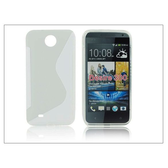 HTC Desire 300 szilikon hátlap - S-Line - transparent
