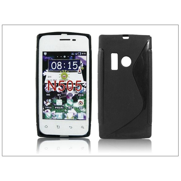 Nokia Lumia 505 szilikon hátlap - S-Line - fekete