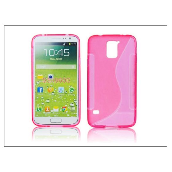 Samsung SM-G900 Galaxy S5 szilikon hátlap - S-Line - pink