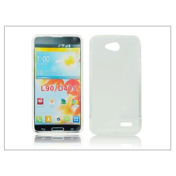 LG L90 D405 szilikon hátlap - S-Line - transparent