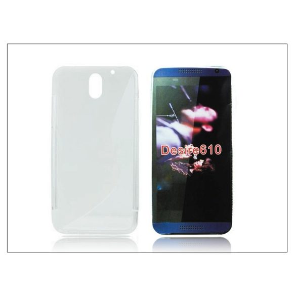 HTC Desire 610 szilikon hátlap - S-Line - transparent