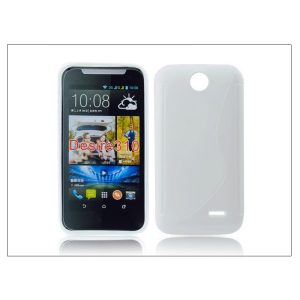 HTC Desire 310 szilikon hátlap - S-Line - fehér