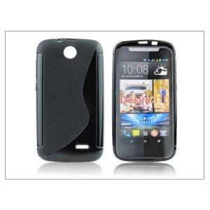 HTC Desire 310 szilikon hátlap - S-Line - fekete