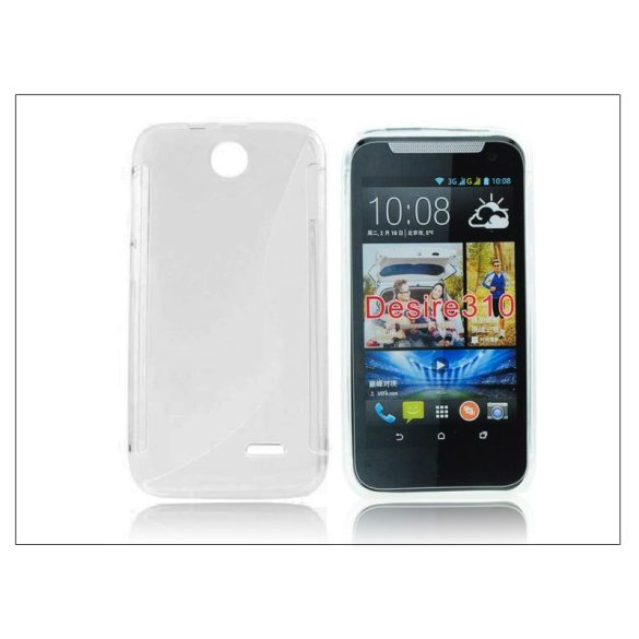 HTC Desire 310 szilikon hátlap - S-Line - transparent