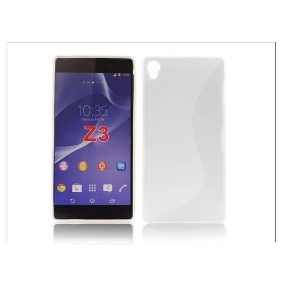 Sony Xperia Z3 (D6603) szilikon hátlap - S-Line - fehér