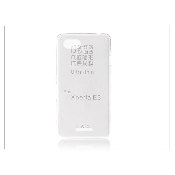 Sony Xperia E3 (D2203) szilikon hátlap - Ultra Slim 0,3 mm - transparent