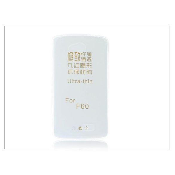 LG F60 D390N szilikon hátlap - Ultra Slim 0,3 mm - transparent
